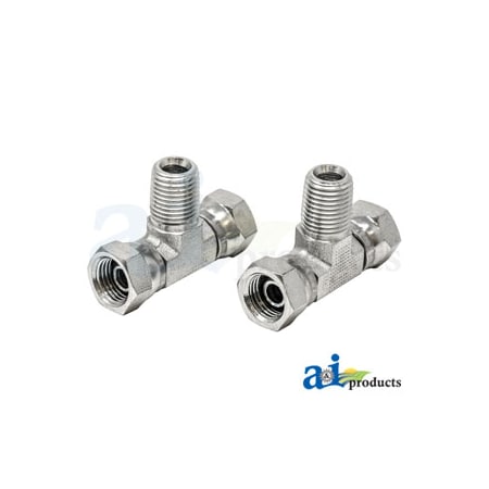 A & I Products Female NPSM Swivel to Female NPSM Swivel X Male NPT Adapter (2 pk) 3.75" x4" x2" A-43B27